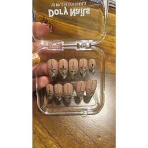 Dory Stained Glass Press on Nails/ Sz small/ Almond